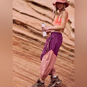 $98 FREE PEOPLE FP MOVEMENT WOMEN'S FREE THROW PANTS  MAUVE PINK SIZE xs nwt